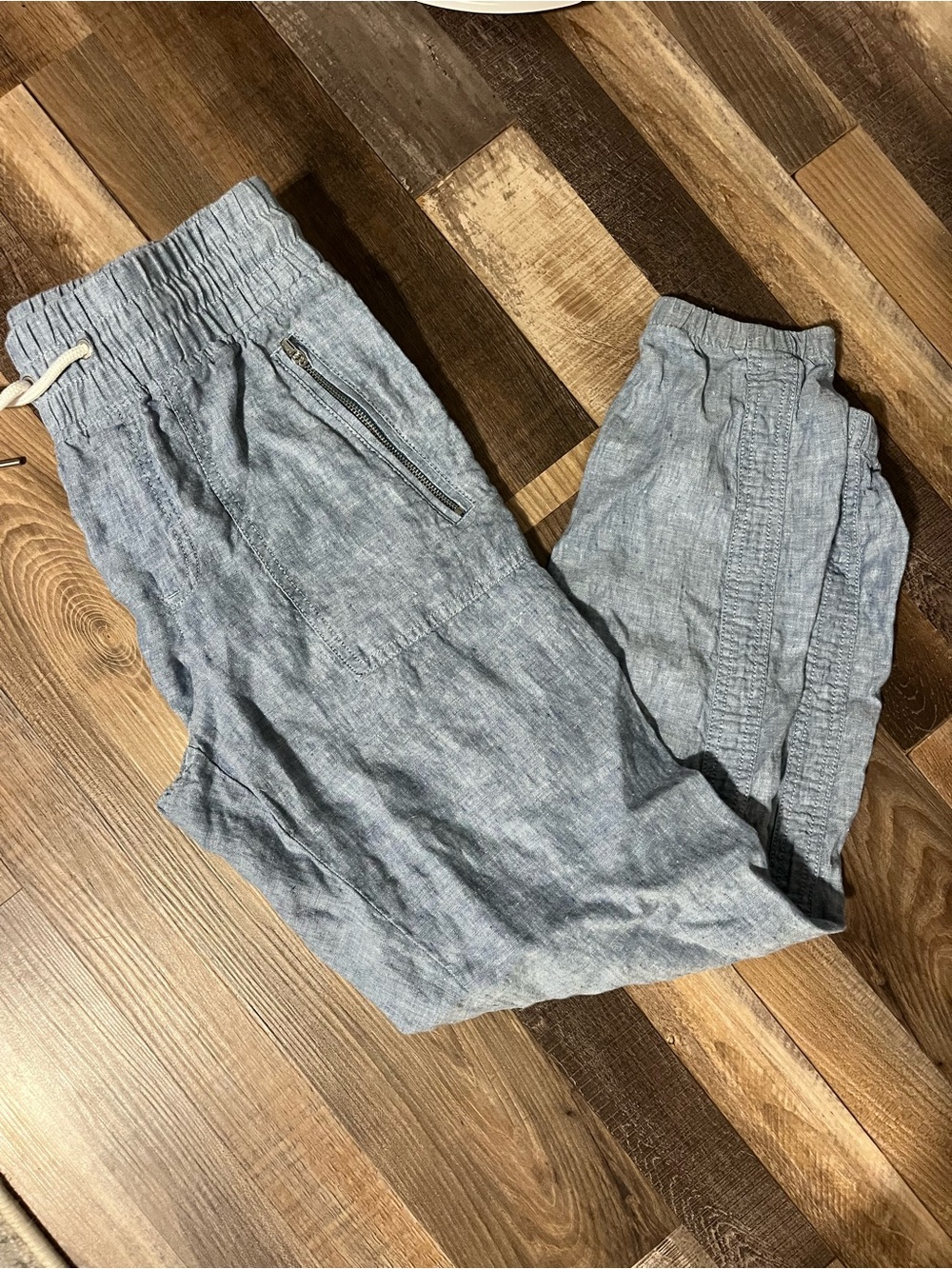 Athleta Cabo Linen Jogger Pants